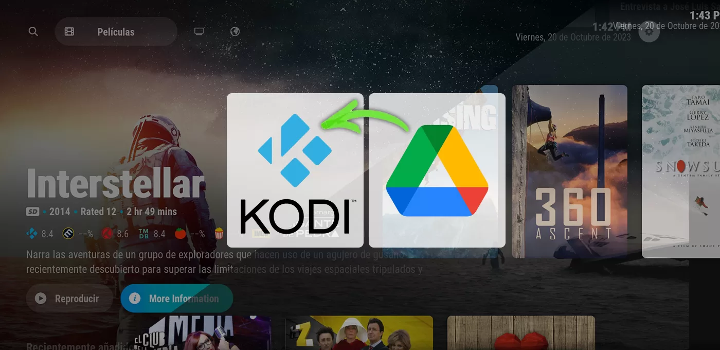 Añadir videos de Google Drive a tu colección de Kodi