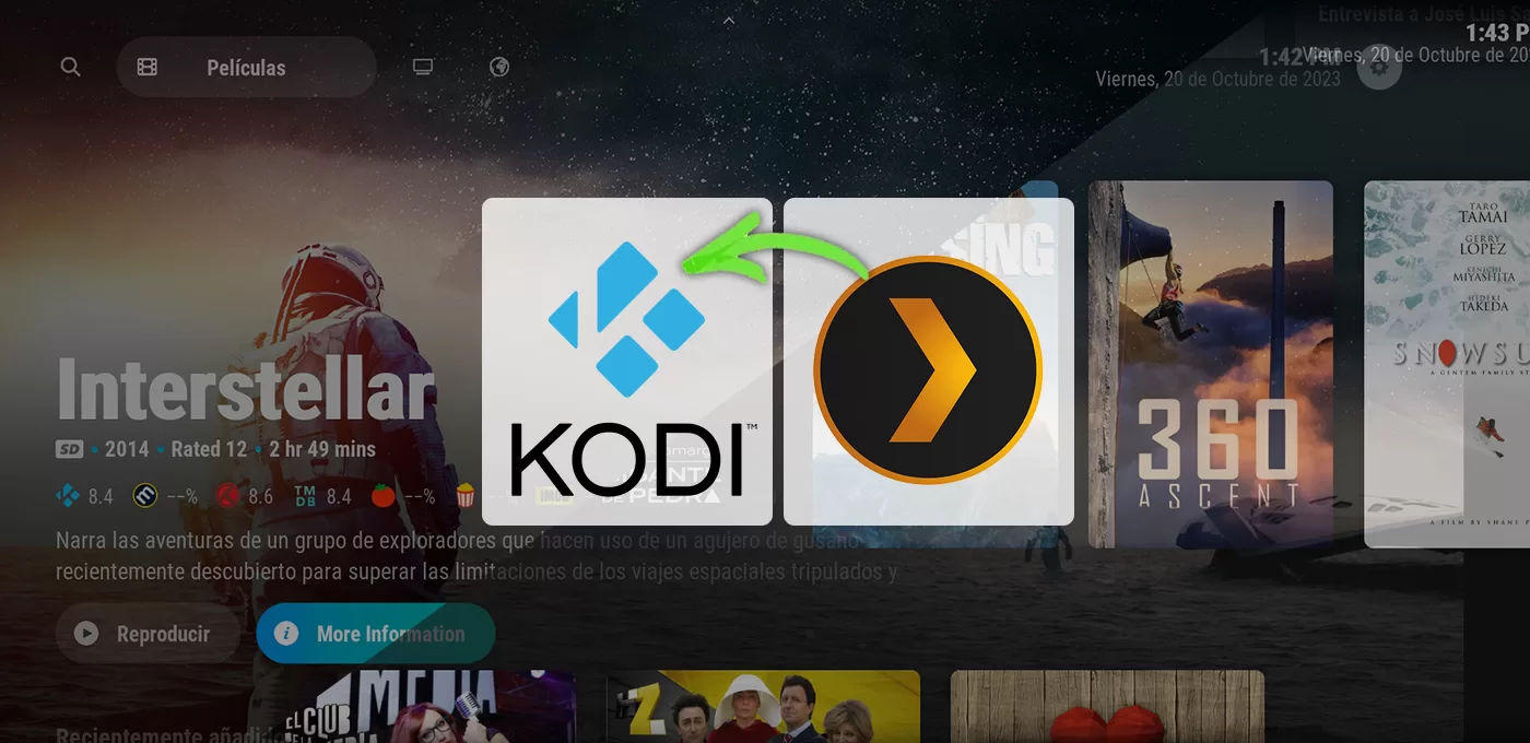 Añadir la biblioteca de Plex a Kodi
