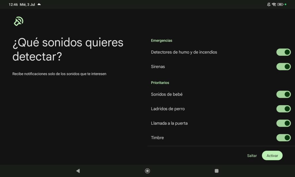 detección de sonidos